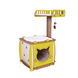 Patihomes  Katlı Kedi Evi ve Kedi Tırmalama Oyun Evi