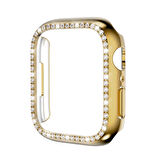 Smcase Apple Watch 44mm Uyumlu Taşlı Gard Koruma Kapak