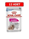Royal canin exigent seçici yaş köpek maması 12 adet x 85 gr pouch konserve