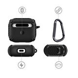 Gpack Apple Airpods 3. Nesil Kılıf Sert Armor Karbon Görünüm A26