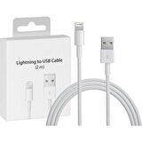 Lightning iPhone Uyumlu 2 Metre Usb Şarj Kablosu -Hızlı Şarj Destekli - Ücretsiz Hızlı Kargo / Değişim Garantili