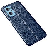 Smcase Oppo A96 4G Kılıf Deri Dokulu Niss Silikon