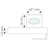 Canex Cam Kilidi Tekli Oval Tip