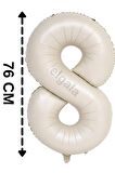 Folyo Balon 8 Rakamı Helyum Balon 76 cm