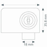 Canex Cam Kilidi Çiftli