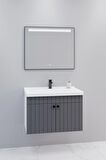 Avien 80 Cm Banyo Dolabı Lvn Led Aynalı - Boy Dolap Hariç