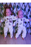 UNISEX AYICIKK DESENLİ ŞARDONLU 2'Lİ TAKIM
