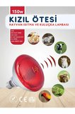 150W Kızılötesi (infrared) Isıtıcılı Hayvan Isıtma ve Kuluçka Lambası (Kırmızı Işık) E27 (Kalın Duy) (  )