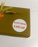 Kontrol Edildi Beyaz Etiket Kırmızı Yazı Yuvarlak Yapışkanlı Etiket 3x3 cm 150 adet 