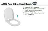 Bocchi V-Tondo Asma Klozet Mat Beyaz 1416-002-0128 Kapak Dahil