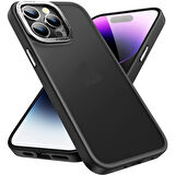 İPHONE 15 PRO MAX UYUMLU BERLİN MAT KAPAK SİYAH