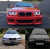BMW E46 318 320 325 330 CCFL Angel Eyes Beyaz Encıl Seti Far Halkası