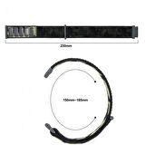 Gpack Samsung Galaxy Watch 5 Pro Kordon Cırtcırt Asker Desenli Kumaş Ayarlanabilir 