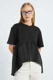 Basic Arkası Uzun Oversize Tişört
