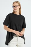 Basic Arkası Uzun Oversize Tişört