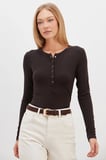 Yarım Çıtçıtlı Slim Fit Bluz