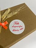 Tatlı Alışverişler Dileriz Yuvarlak Yapışkanlı Etiket 3x3 cm 150 adet