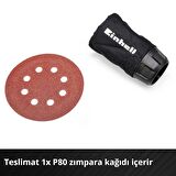 Einhell Akülü Eksantrik Zımpara TE-RS 18 Li-Solo Power X-Change (Lityum-İyon, Devir Elektroniği, Velcro Bant, 1x P80 zımpara kağıdı dahil, Akü ve Şarj Cihazı Dahil Değildir)  - 4462010
