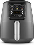 Karaca Air Pro Cook Köz Steel XL Çelik Hazneli Airfryer Space Gray 4 Litre 4 Kişilik