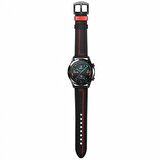 Gpack Samsung Galaxy Watch 5 Pro Kordon Nubuk Deri Görünüm Dikişli KRD 19 