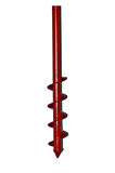 Fide Dikme Toprak Burgusu Matkap Ucu 60x10cm (KIRMIZI)