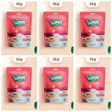 Organik Vegan Çilekli Kurabiye Atıştırmalık Paketi - 6 adet* 55 g