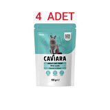 Caviara Pouch Sos Içinde Et Parçacıklı Kuzu Etli Yetişkin Kedi Pouch Yaş Mama 100 grx4