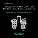 Horlama Önleyici Nazal Dilatör Burun İçi Silikon Apne Aparatı Nostril Burun Nefes Açıcı Silikon File Medium 2 Adet