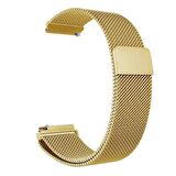 Megafox Samsung Gear Sport/S2/S4 20 mm Uyumlu Hasır Metal Kordon Mıknatıslı Tel Örgü Kayış Bileklik