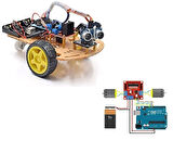Emes Robotik 2wd Çizgi Izleyen Ve Engelden Kaçan Bluetooth Kontrollü Robot Araç Seti (ÖRNEK KODLAR HEDİYE)