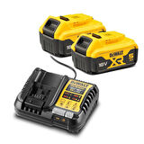 DEWALT DCD1007P2 5.0 Ah Çift Akülü XR Premium Kömürsüz Darbeli Matkap 169Nm