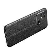 Smcase Xiaomi Poco C40 Kılıf Kamera Korumalı Deri Dokulu Silikon