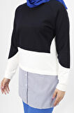 Gömlek Garnili 2 İplik Kumaş Sweatshirt