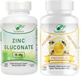 Yurdavit Çinko Glukonat Zinc Gluconate 120 Tablet Propolis Polen Arı Sütü 100 Tablet