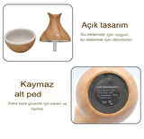 NEFESKAR Kahverengi Vazo Modeli Ultrasonik Hava Nemlendirici ve Aroma Difüzörü