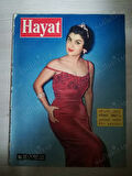 HAYAT DERGİSİ 21 ŞUBAT 1958,SAYI:72,KAPAK:NECLA İZ,PRENSES MARGARET,ORTA SAYFA POSTER:HİKMET ONAT/ MAVNALAR,2058 YILINDA DÜNYA