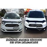 Ford Courier 2014-2023 Uyumlu Üniversal Mercekli Angel Sis Farı Metal Su Geçirmez 76 mm Beyaz Halkalı Gündüz Farı Angel Eyes 2 Adet