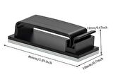 Pratik Yapışkanlı Kablo Düzenleyici Klips 4lü Set ( Lisinya ) alithestereo