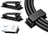 Pratik Yapışkanlı Kablo Düzenleyici Klips 4lü Set ( Lisinya ) alithestereo