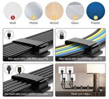 Pratik Yapışkanlı Kablo Düzenleyici Klips 4lü Set ( Lisinya ) alithestereo