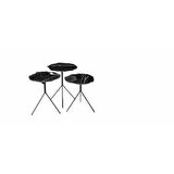 Zigon OSM 12340 Papatya MODEL Ahşap Parlak Siyah DESEN MDF tabla Metal El Yapım