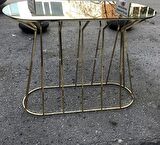 Dresuar CADDE Metal transmisyon GOLD renk kaplama İskelet TEMPER  Cam Ayna El Yapım