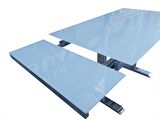Masa 12584 X Metal nikelaj ayak Yan Açıl Temper cam Kelebek Dökme sünger sandalye