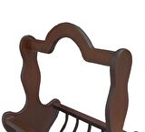 Gazete Sehpa Model Kayın MDF Torna İskelet tabla Parlak Ceviz Boya Tutmalık Kutuda sevk El Yapım