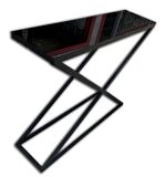 Dresuar X Profil MODEL Temper Cam Ayna Metal Çelik Nikelaj Ayak Siyah Fırın Statik Boya El Yapım