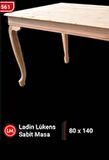 Masa Klasik AVANGARD ASLAN Model Kayın Kulak Ayak HAM Ladin Açılır Tabla Kutuda sevk El yapım
