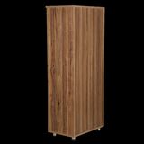 Çok Amaçlı Dolap 180 cm Hard Parlak CEVİZ Suntalem 4Raf 1Çekmece Kutuda sevk El Yapım 