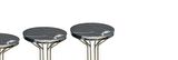 Zigon Bufalo Brc Model 1012 Siyah Mermer Temper cam GÜMÜŞ Renk Kaplama Metal Ayak El Yapım