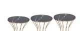 Bengi Brc KUM SAATİ ZİGON SİYAH Model Mermer Desen Metal Çelik ROSE Renk Kaplama  El Yapım