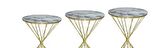 Zigon BRC RİVOLİ Model  Beyaz Mermer Metal transmisyon Gold Kaplama Ayak El Yapım  